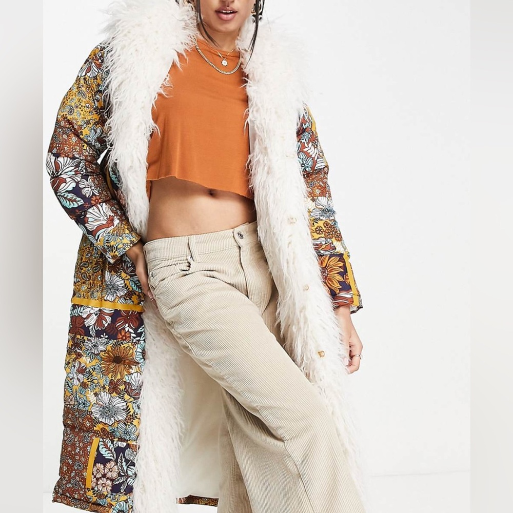 70’s Puffy faux fur coat.